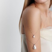 Lantisor argint cu perla naturala alba DiAmanti MS25256N_W-G